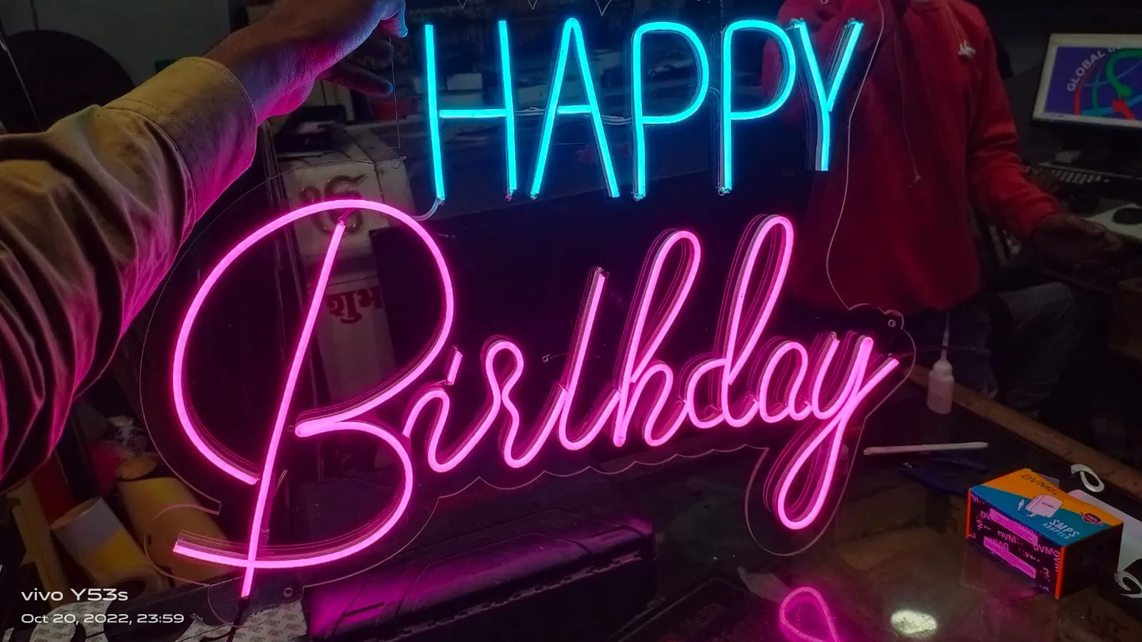 Custom neon sign work